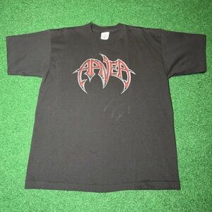 Apnea Vintage Death Metal 90s Single Stitch Band T Shirt Large 21.5x28